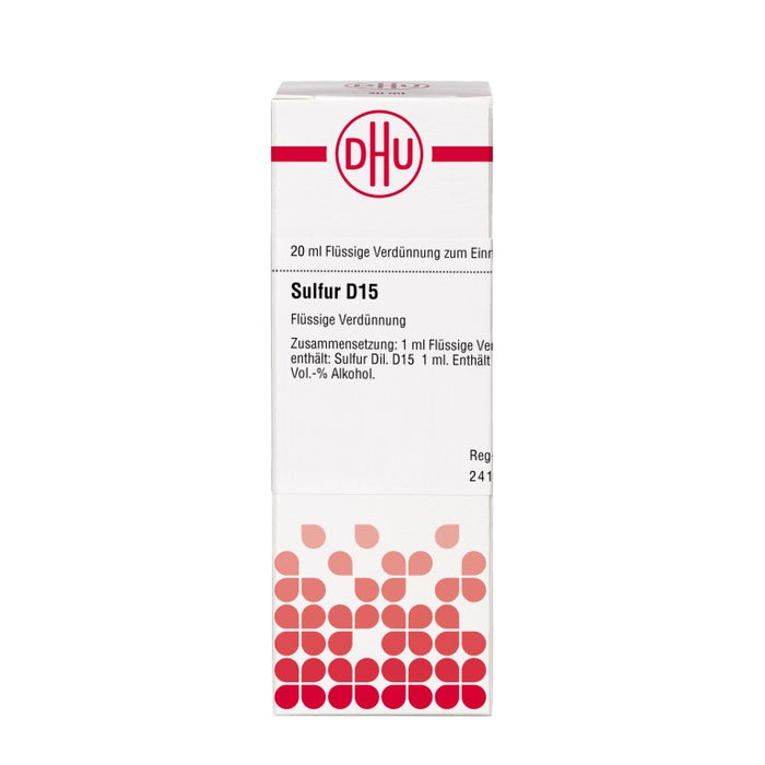 Sulfur D15 DHU Dilution, 20 ml Lösung