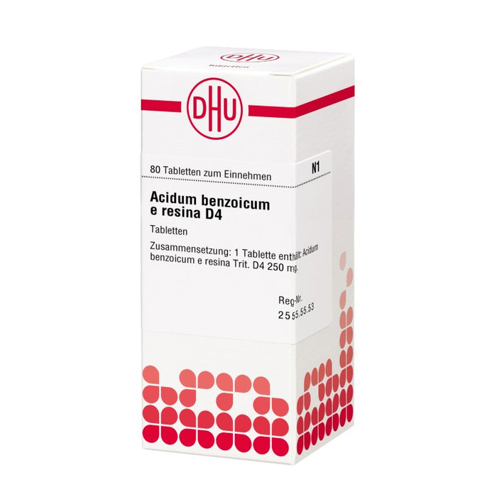 DHU Acidum benzoicum e resina D4 Tabletten, 80 St. Tabletten