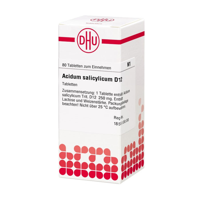 DHU Acidum salicylicum D12 Tabletten, 80 St. Tabletten