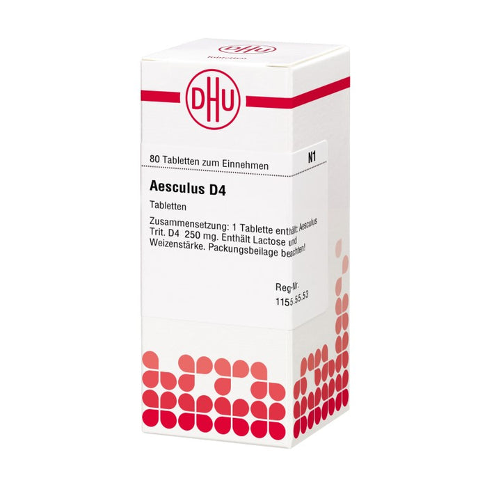 DHU Aesculus D4 Tabletten, 80 pc Tablettes