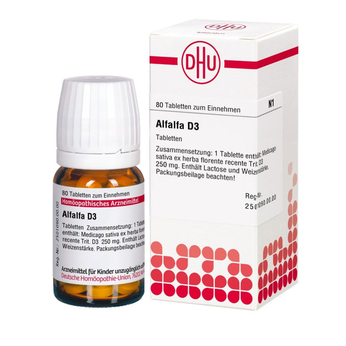 Alfalfa D3 DHU Tabletten, 80 St. Tabletten