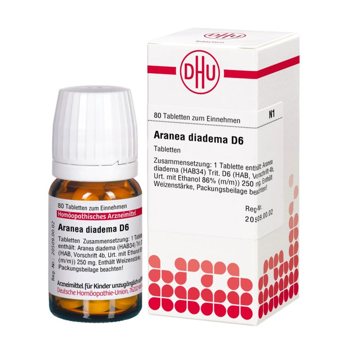 DHU Aranea diadema D6 Tabletten, 80 pc Tablettes