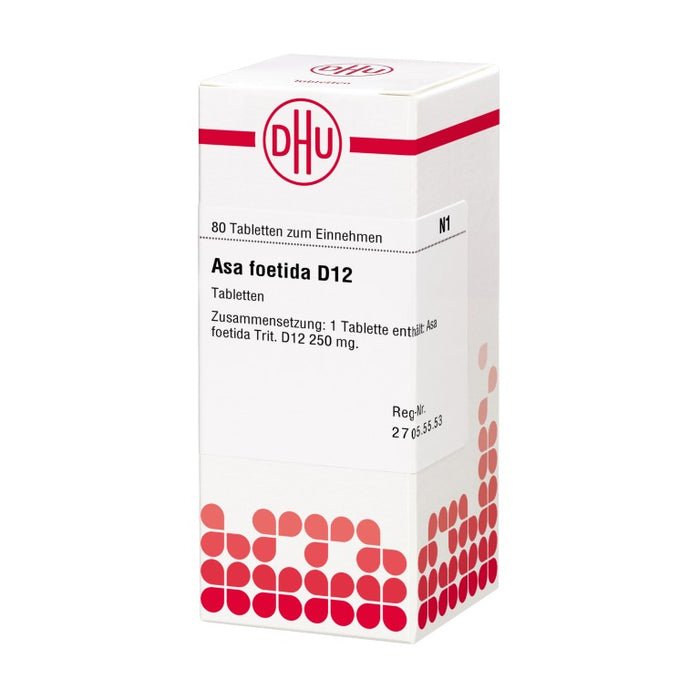 Asa foetida D12 DHU Tabletten, 80 St. Tabletten