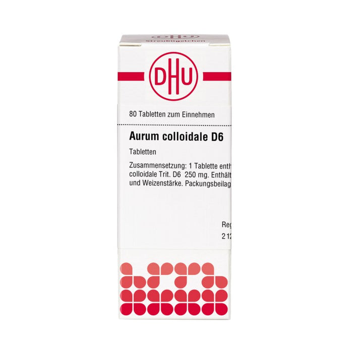 DHU Aurum colloidale D6 Tabletten, 80 St. Tabletten