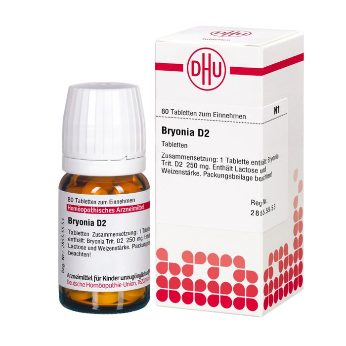 DHU Bryonia D2 Tabletten, 80 St. Tabletten