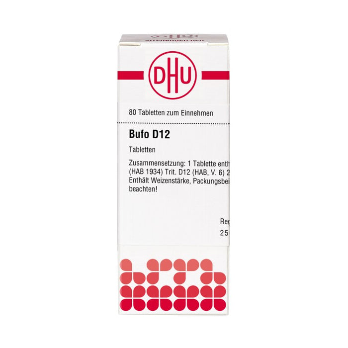 DHU Bufo D 12 Tabletten, 80 pc Tablettes