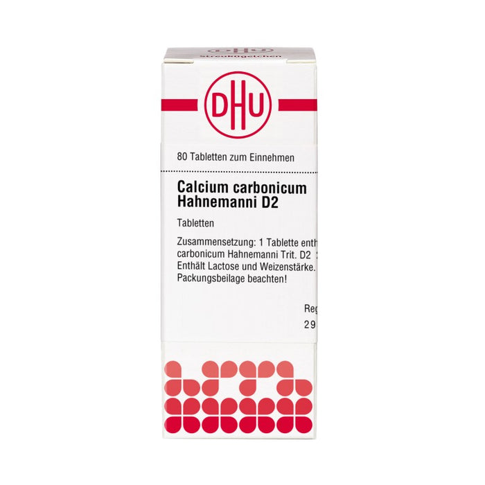 DHU Calcium carbonicum Hahnemanni D2 Tabletten, 80 pc Tablettes