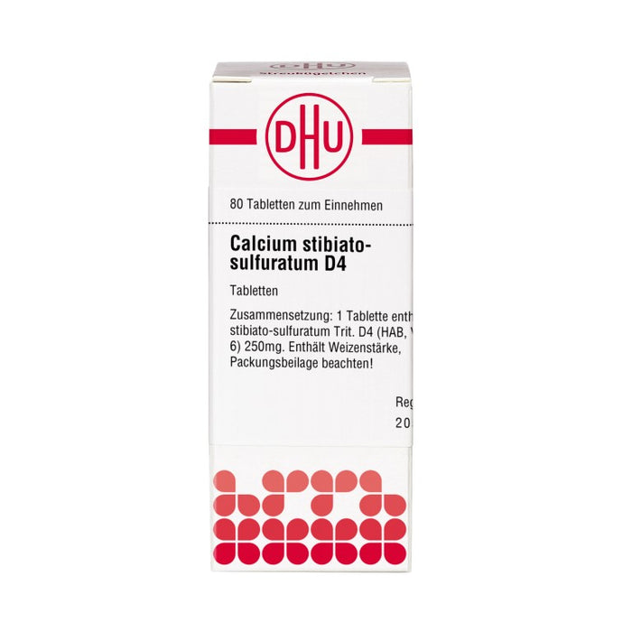 DHU Calcium stibiato-sulfuratum D4 Tabletten, 80 St. Tabletten