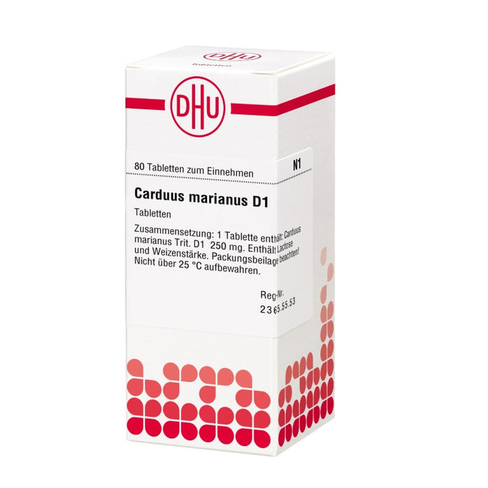 DHU Carduus marianus D1 Tabletten, 80 pc Tablettes