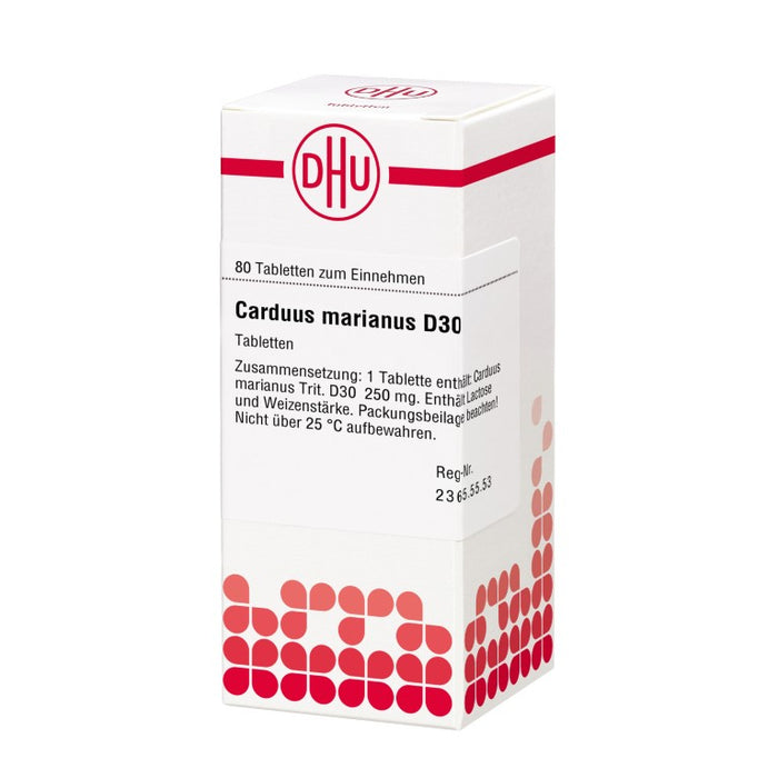 DHU Carduus marianus D30 Tabletten, 80 St. Tabletten