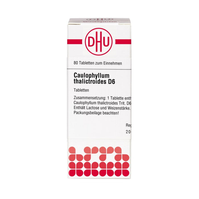 DHU Caulophyllum thalictroides D6 Tabletten, 80 pc Tablettes