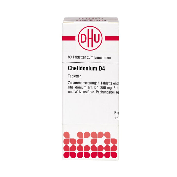 DHU Chelidonium D4 Tabletten, 80 pc Tablettes