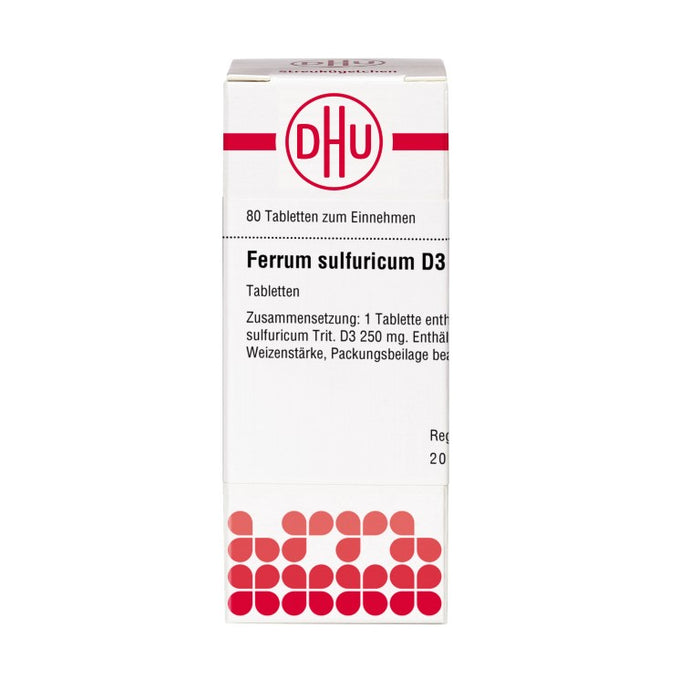 DHU Ferrum sulfuricum D3 Tabletten, 80 St. Tabletten