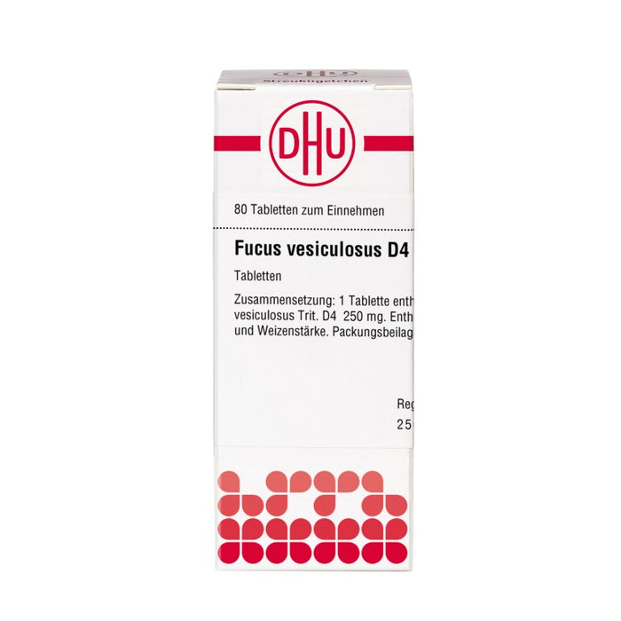 DHU Fucus vesiculosus D4 Tabletten, 80 St. Tabletten