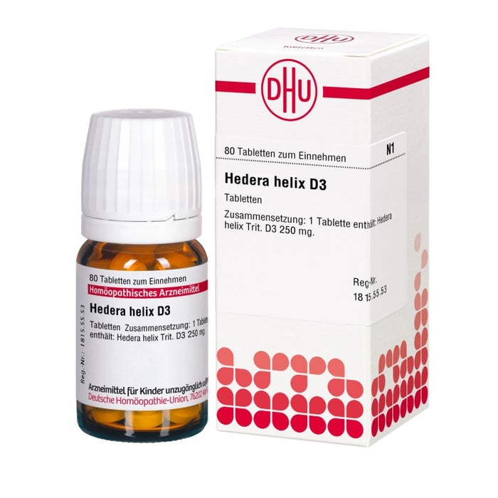 Hedera helix D3 DHU Tabletten, 80 St. Tabletten