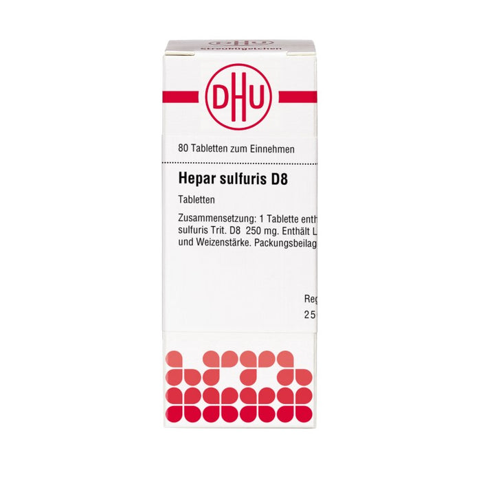 DHU Hepar sulfuris D8 Tabletten, 80 pc Tablettes