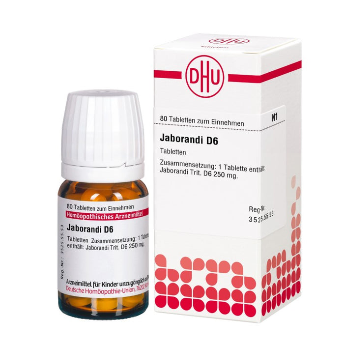 Jaborandi D6 DHU Tabletten, 80 St. Tabletten