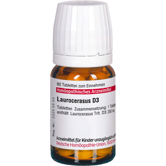 DHU Laurocerasus D 3 Tabletten, 80 St. Tabletten