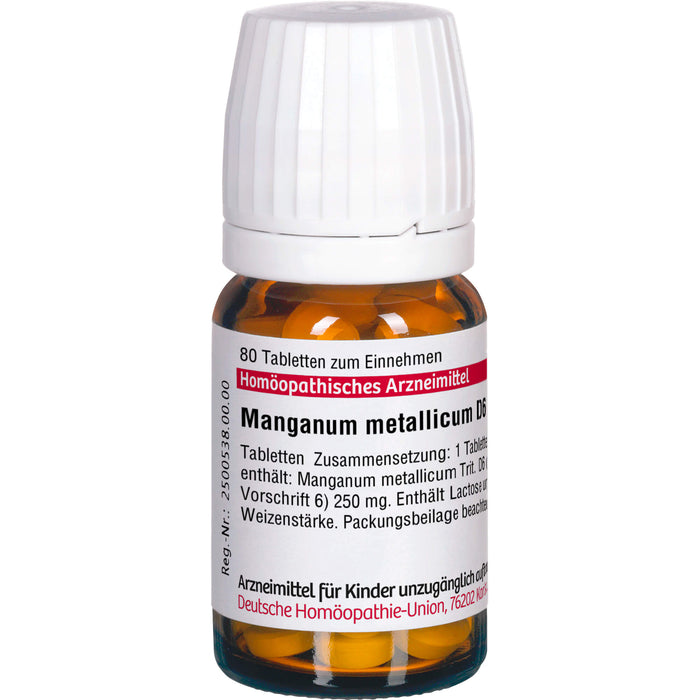 Manganum metallicum D6 DHU Tabletten, 80 St. Tabletten