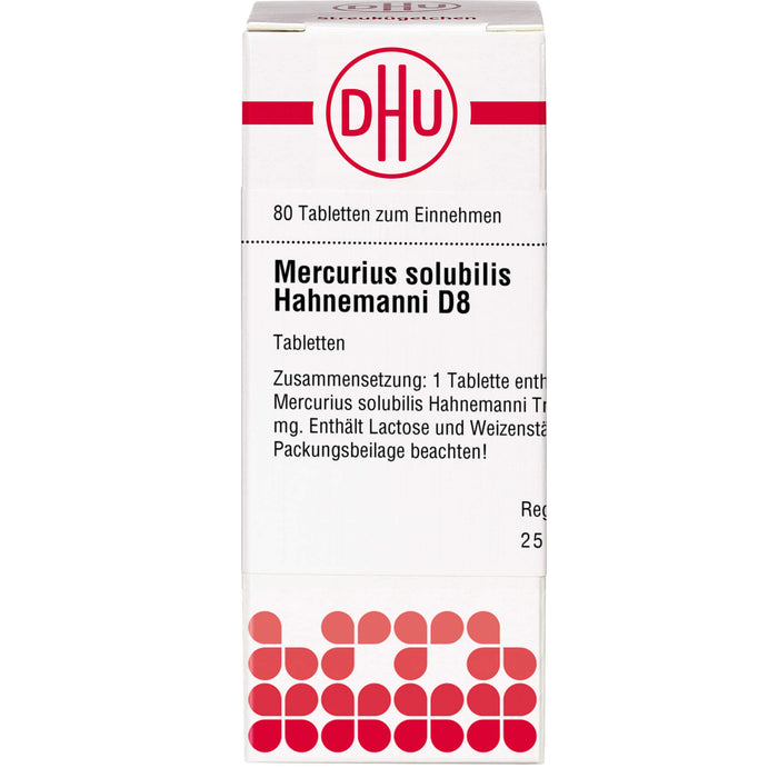 DHU Mercurius solubilis Hahnemanni D8 Tabletten, 80 pcs. Tablets