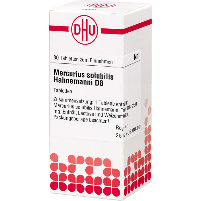 DHU Mercurius solubilis Hahnemanni D8 Tabletten, 80 pcs. Tablets