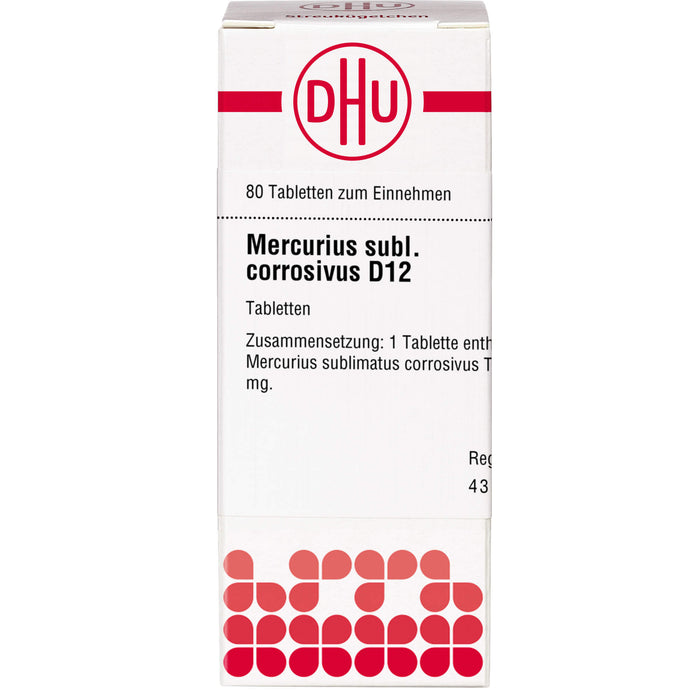 DHU Mercurius sublimatus corrosivus D12 Tabletten, 80 pcs. Tablets