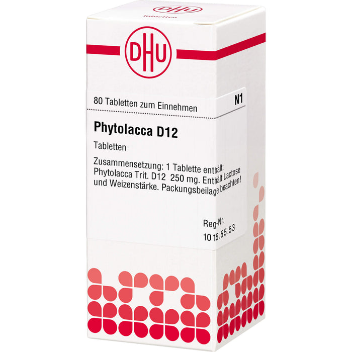 DHU Phytolacca D12 Tabletten, 80 pcs. Tablets