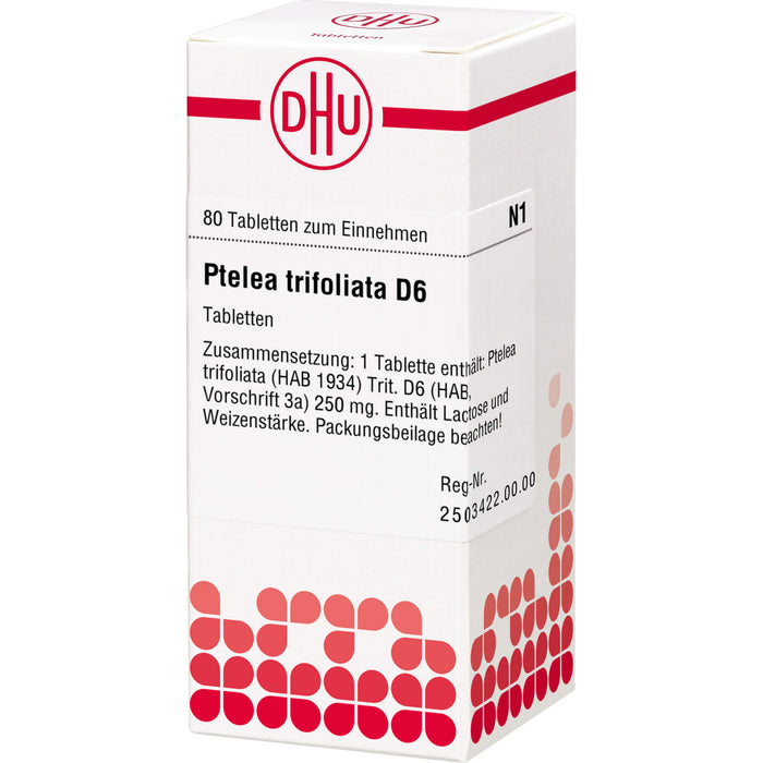 Ptelea trifoliata D6 DHU Tabletten, 80 St. Tabletten