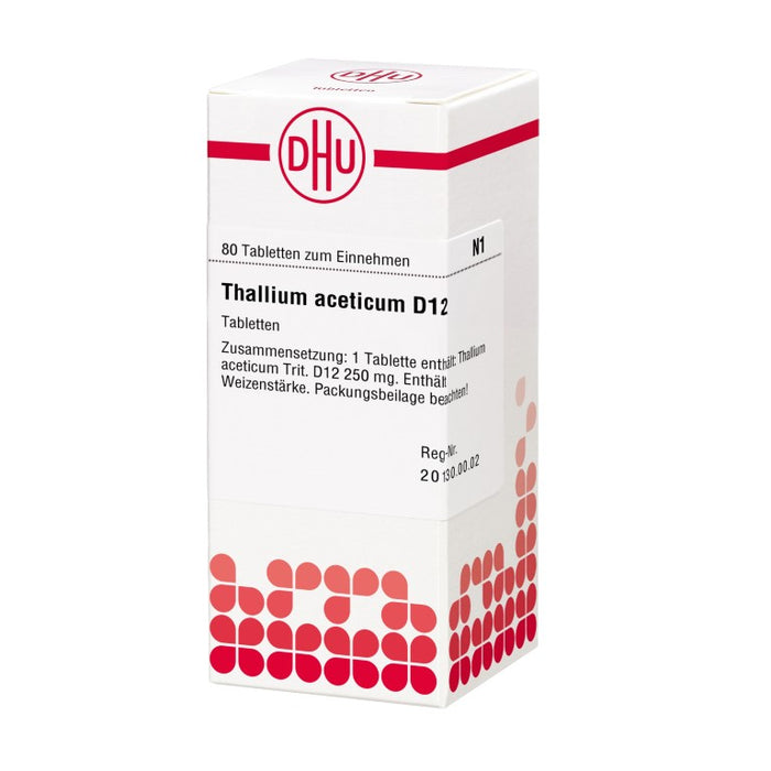 DHU Thallium aceticum D12 Tabletten, 80 pcs. Tablets