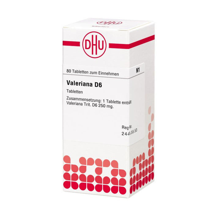 DHU Valeriana D6 Tabletten, 80 pc Tablettes