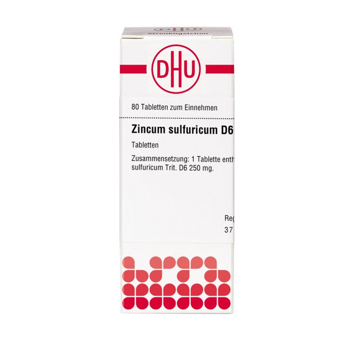 DHU Zincum sulfuricum D6 Tabletten, 80 St. Tabletten