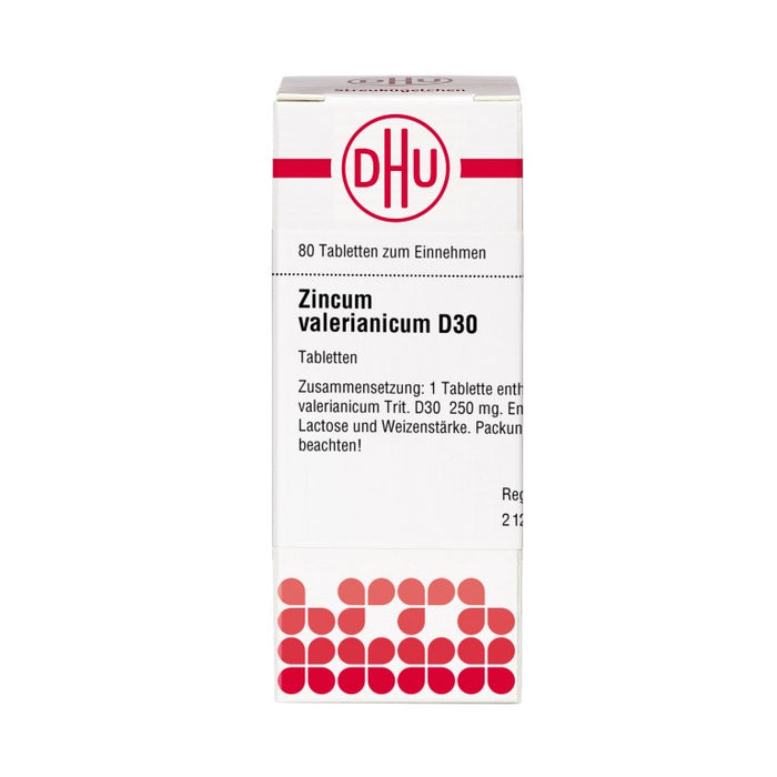 DHU Zincum valerianicum D30 Tabletten, 80 pc Tablettes