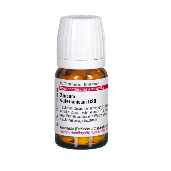 DHU Zincum valerianicum D30 Tabletten, 80 St. Tabletten