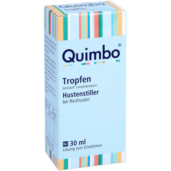 Quimbo Tropfen Hustenstiller bei Reizhusten, 30 ml Solution