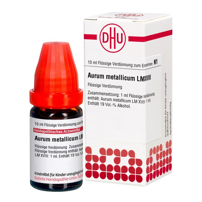 Aurum metallicum LM XVIII DHU Dilution, 10 ml Lösung