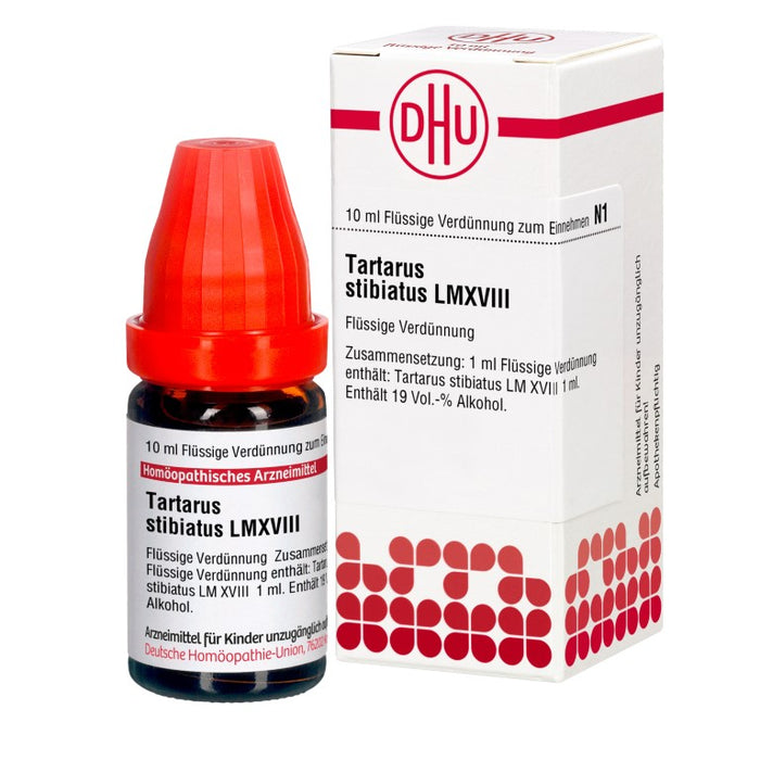 Tartarus stibiatus LM XVIII DHU Dilution, 10 ml Lösung