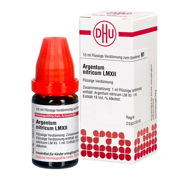 Argentum nitricum LM XII DHU Dilution, 10 ml Lösung