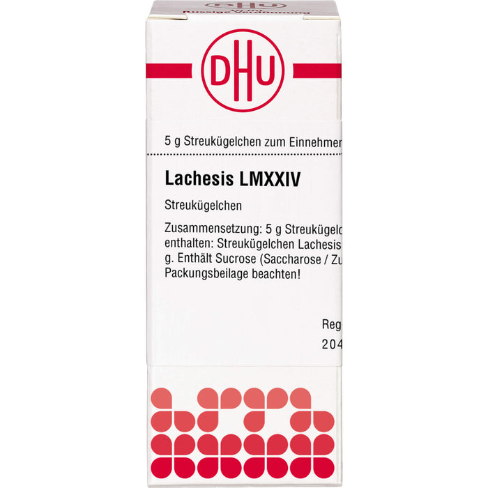 DHU Lachesis LM XXIV Streukügelchen, 5 g Globuli