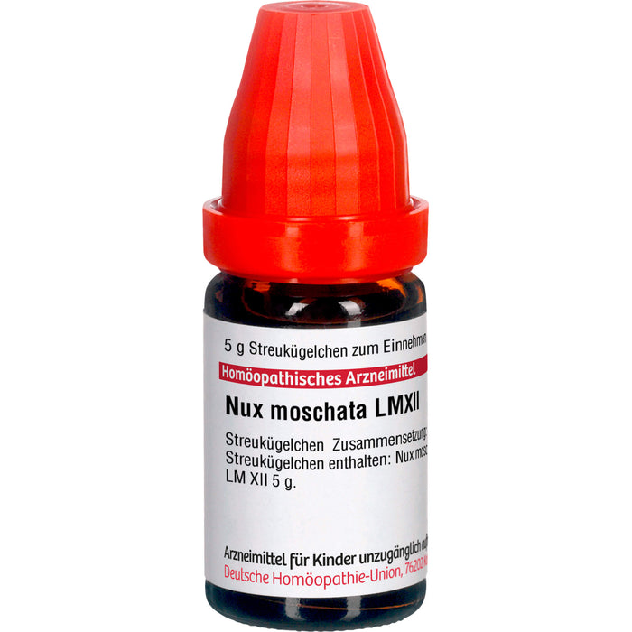 DHU Nux moschata LM XII Streukügelchen, 5 g Globuli