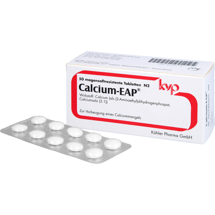 Calcium-EAP Filmtabletten zur Vorbeugung eines Calciummangels, 50 pc Tablettes