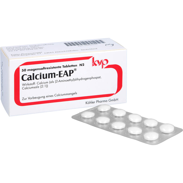 Calcium-EAP Filmtabletten zur Vorbeugung eines Calciummangels, 50 pc Tablettes