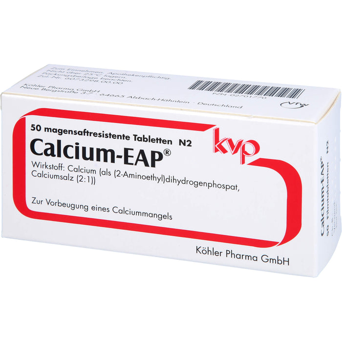 Calcium-EAP Filmtabletten zur Vorbeugung eines Calciummangels, 50 pc Tablettes