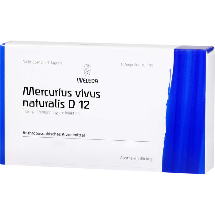 Mercurius vivus naturalis D12 Weleda Amp., 8X1 ml AMP