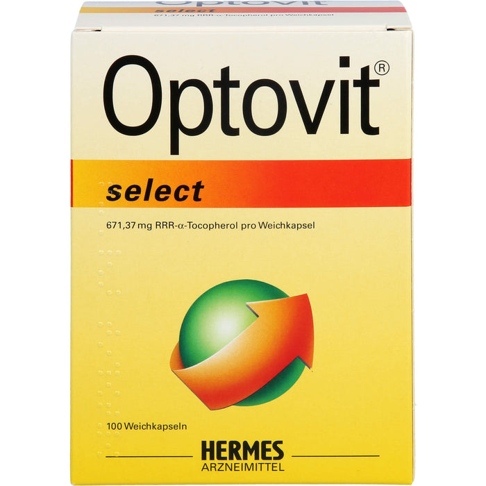 Optovit select 1000 I.E. Kapseln bei Gelenkbeschwerden zur Behandlung eines Vitamin-E Mangels, 100 St. Kapseln