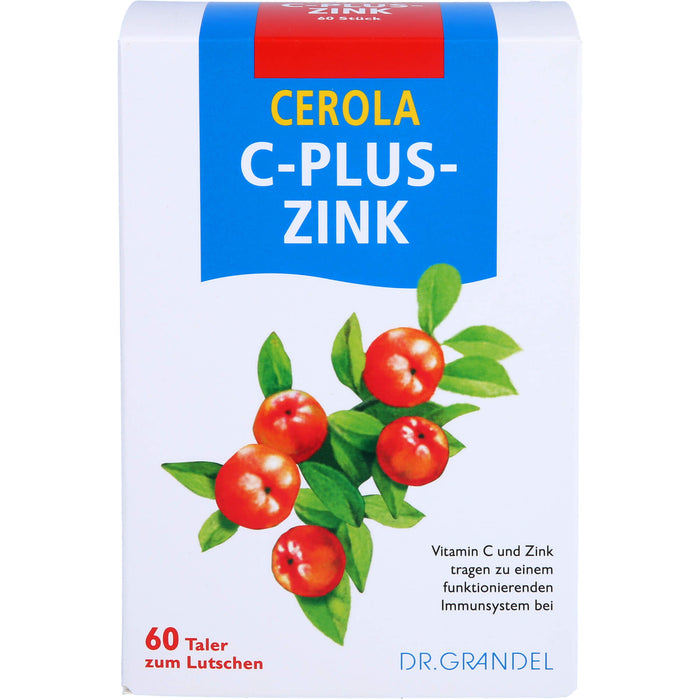 CEROLA C-Plus-Zink Taler, 60 pcs. Tablets