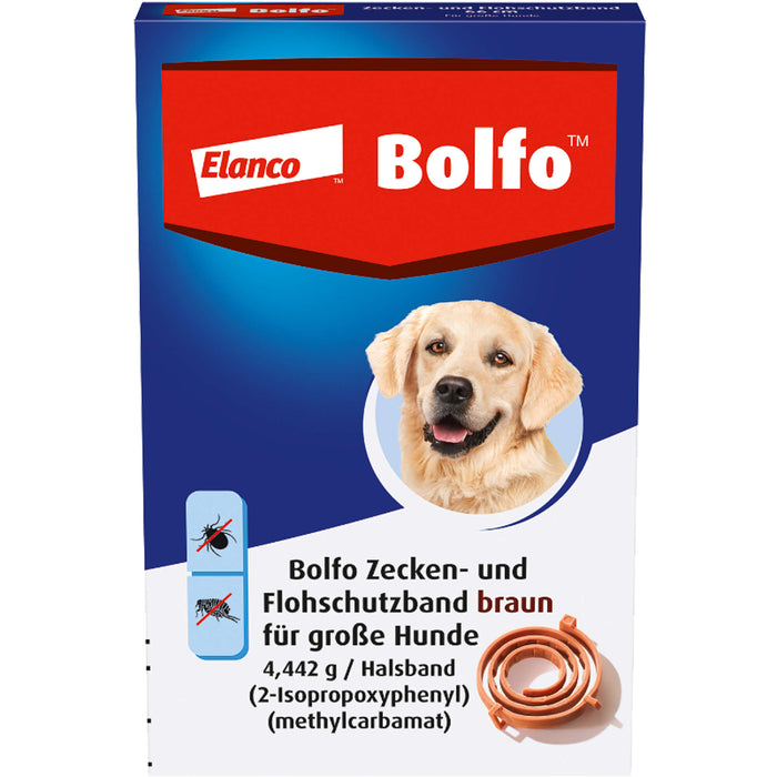 Bolfo Zecken- und Flohschutzband braun für große Hunde, 1 pcs. Pack