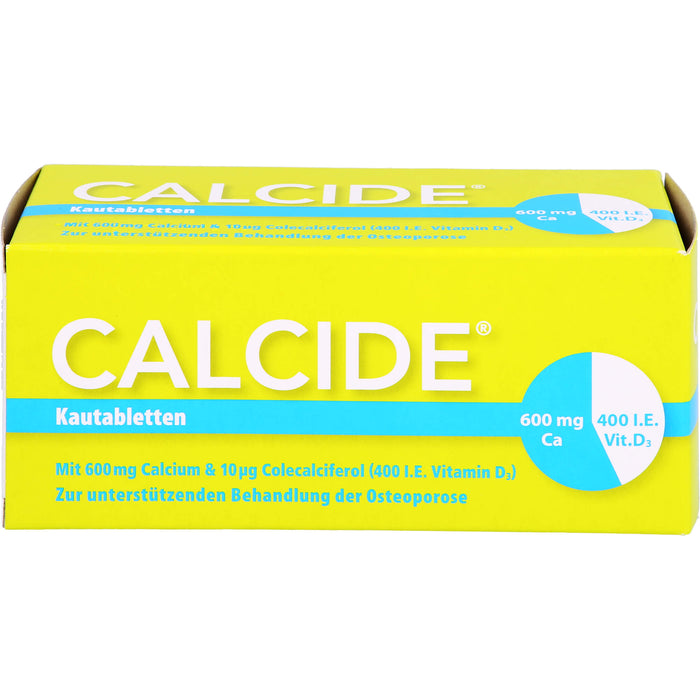 Calcide 600 mg / 400 I.E., Kautabletten, 100 St KTA