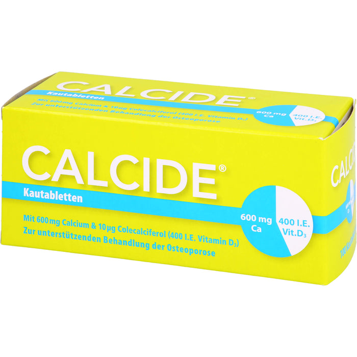 Calcide 600 mg / 400 I.E., Kautabletten, 100 St KTA