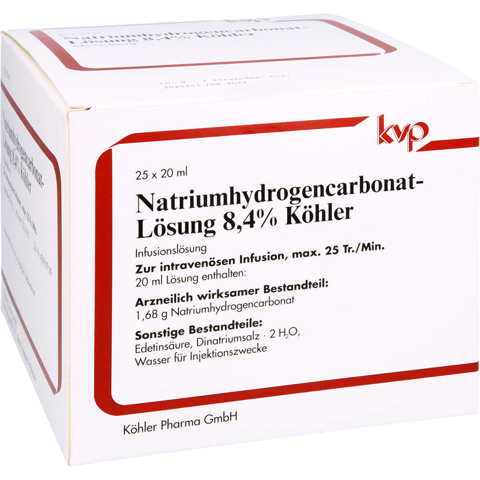 Natriumhydrogencarbonat - Lösung 8,4% Köhler, 25 St. Lösung