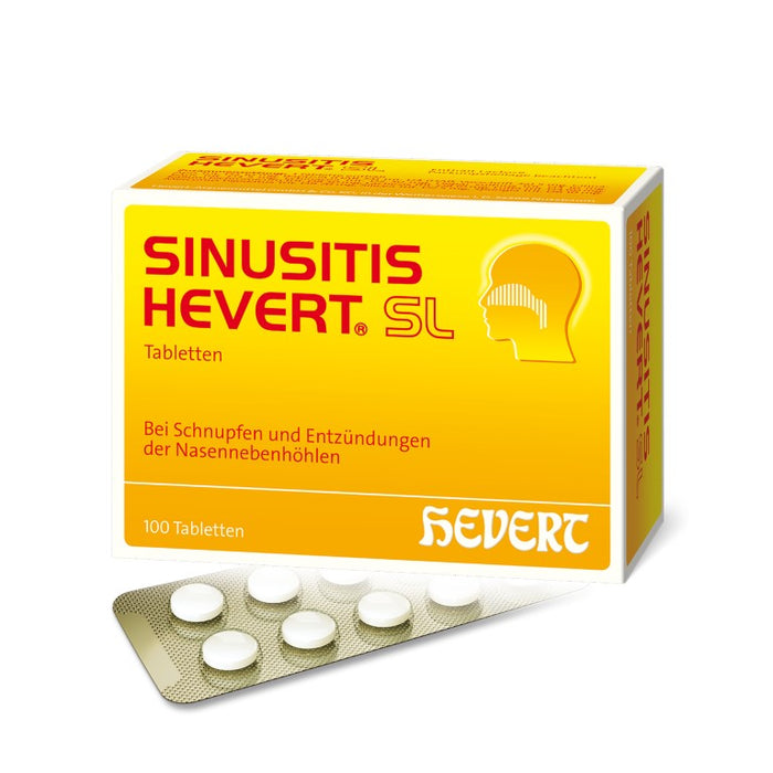 Sinusitis Hevert SL Tabletten, 100 pc Tablettes